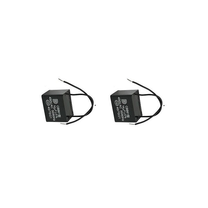 2 X Metallized Polypropylene Capacitor CBB61 14uf 450VAC 50/60Hz