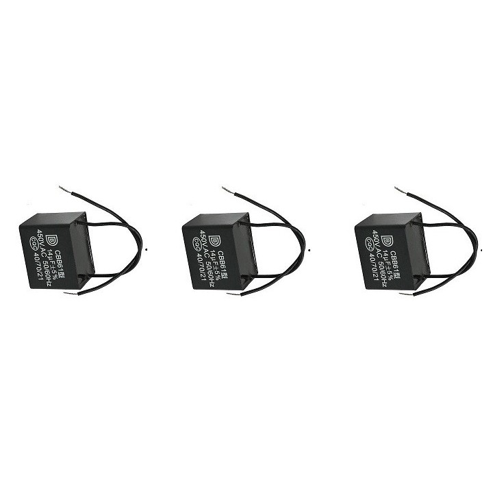 2 X Metallized Polypropylene Capacitor CBB61 14uf 450VAC 50/60Hz
