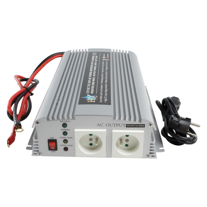 1000w 12v 230v inverter transformer with integrated charger 12vdc 220v voltage changer