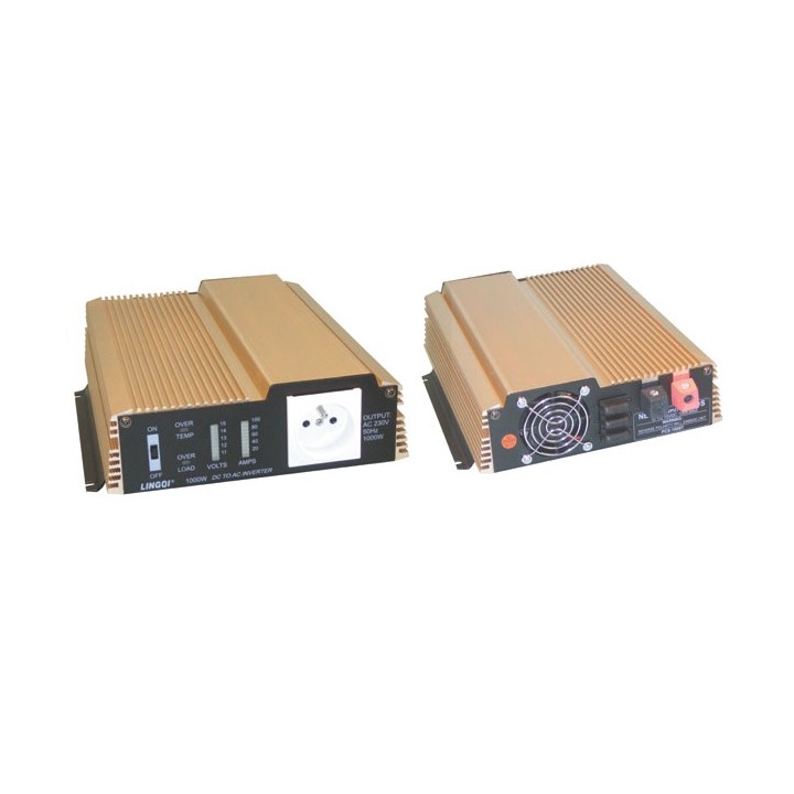 Convertidor con onda senoidal modificada 1000w entrada 12vdc salida 230vac 210v 230v 235 240v toma de tierra de espiga arranque