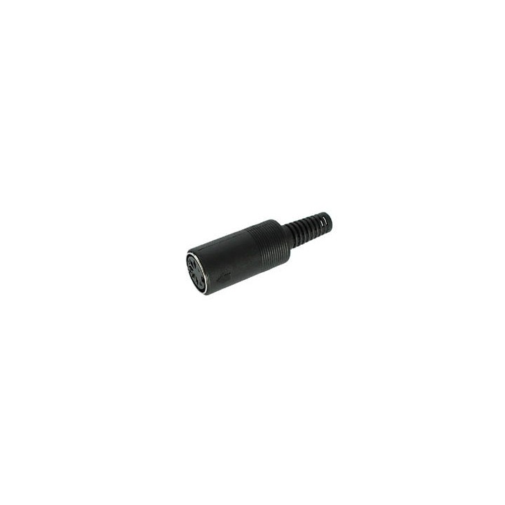 Conector din para audio 5 contactos 180° hembra