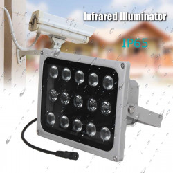 Wasserdichter Infrarotprojektor IP65 12v 15 LED Illuminator Licht Lampe  Nachtsicht CCTV