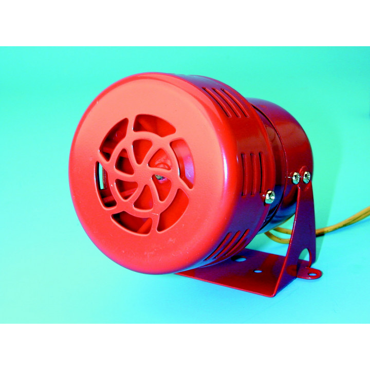 Sirena con turbina 220vca 0.35a rojo 500m 110db ms220 sistemas de alarmas interiores casas chalet tiendas jr international - 3