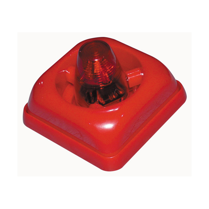 Allarme elettronico sirena 24v 30ma rosso 95db ty-106-1 sistema di allarme antincendio 15-30vdc velleman - 2