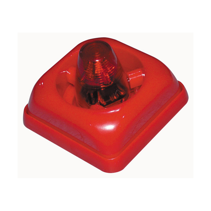 Sirena electrónica de alarma 24v 30ma rojo 95db ty-106-1 sistema de alarma contra incendios 15-30vdc velleman - 2