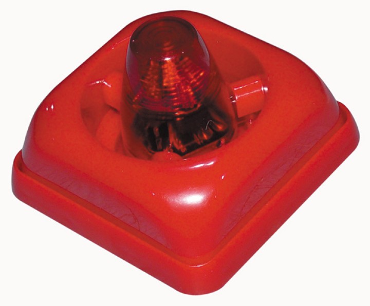 Allarme elettronico sirena 24v 30ma rosso 95db ty-106-1 sistema di allarme antincendio 15-30vdc velleman - 2