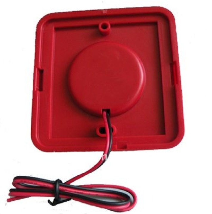 Allarme elettronico sirena 24v 30ma rosso 95db ty-106-1 sistema di allarme antincendio 15-30vdc velleman - 1