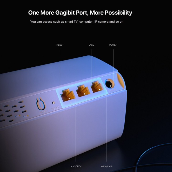 Pack de 2 routeurs wi-fi sans fil AX3000 MX12 6 2.4G 5Ghz AC2100 extension de la portée