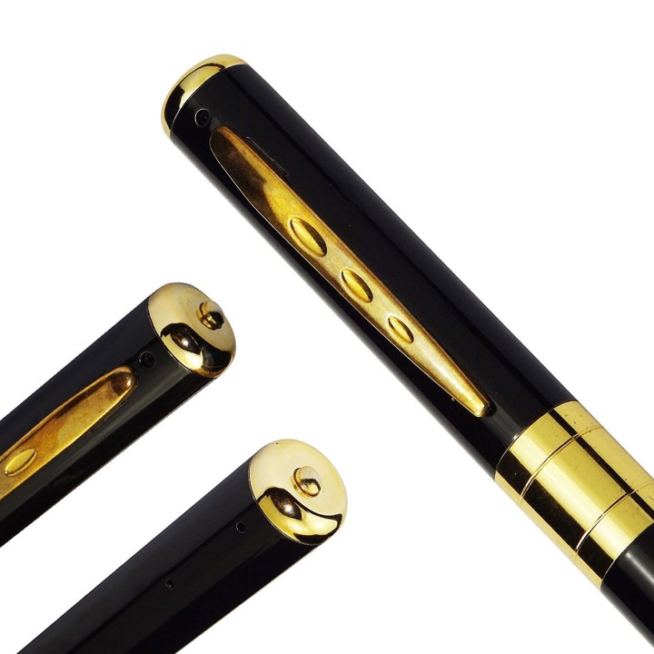 Pen spy camera audio video recorder max 16gb monitoring discrete espionage jr international - 2