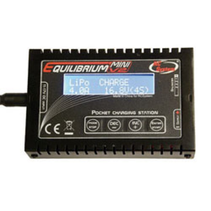 Mrc ladegerät mini rca0028 gleichgewicht v2 li-po li-ion li-fe ni-mh ni-cd pb 5a max 14,8v jr  international - 1