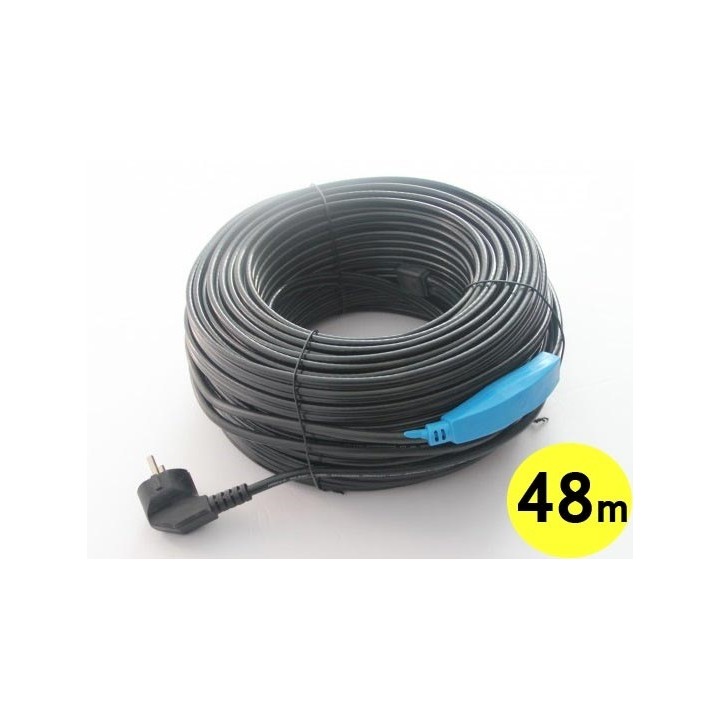 Anticongelante cable eléctrico cable de 48m shpt-48m tubo de calefacción con termostato manguera de agua