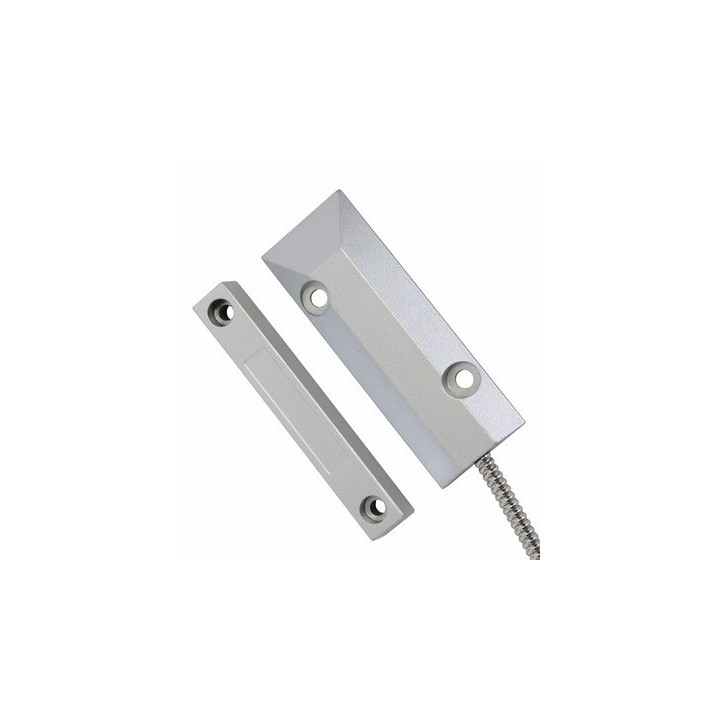 Contacteur ouverture 1.2m blinde detecteur magnetique 450fr alarme contact nf saillie ms-52m
