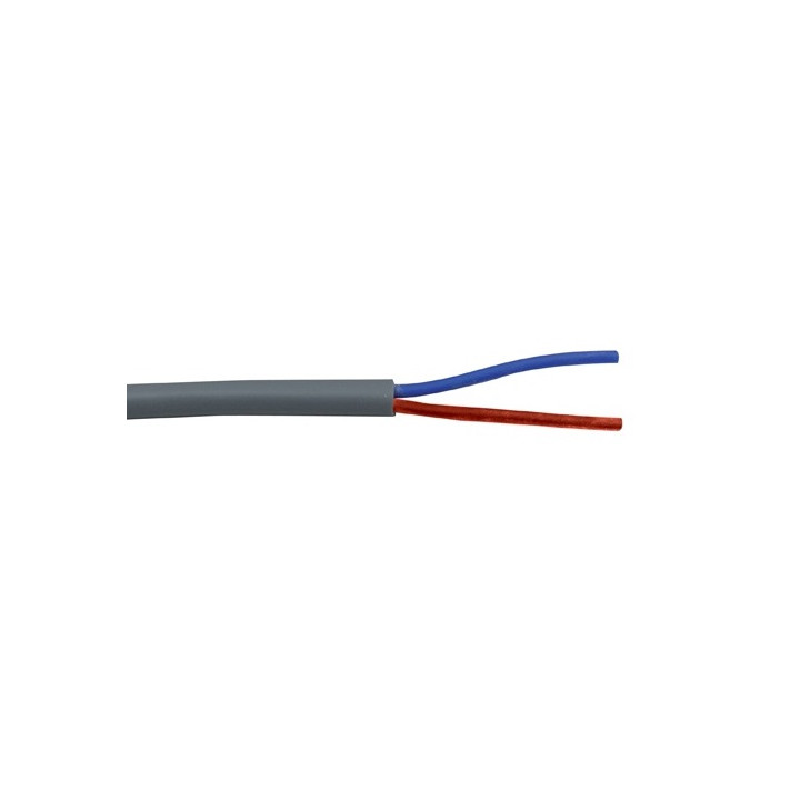 Electrical cable 1 m son 2 0.75 mm2 pvc flexible gray power supply vvf2x075g jr international - 1