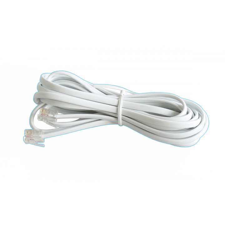 Cable telephone cable for telephone, rj11 to rj11 6p 4c, 3m jr international - 1