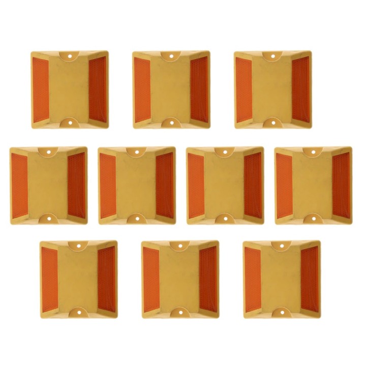 Riflettore plastico strada strada doppio adesivo retro riflettente se91 marcatura sicurezza stradale