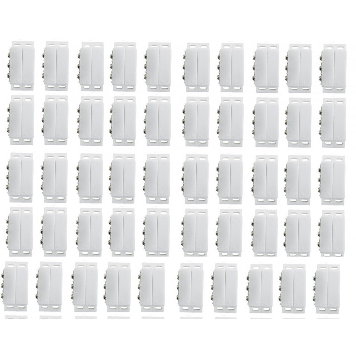 50 Detectors opening magnetic alarm surface mounting no nc magnetic contact, ivory alarm detector alarm sensor switches magnetic