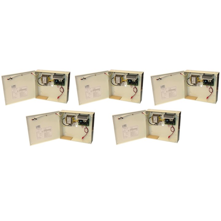 5 Caricabatterie caricabatterie 220v 12v 5a 220vca/13.8vcc 60950 scatola di metallo jr international - 2