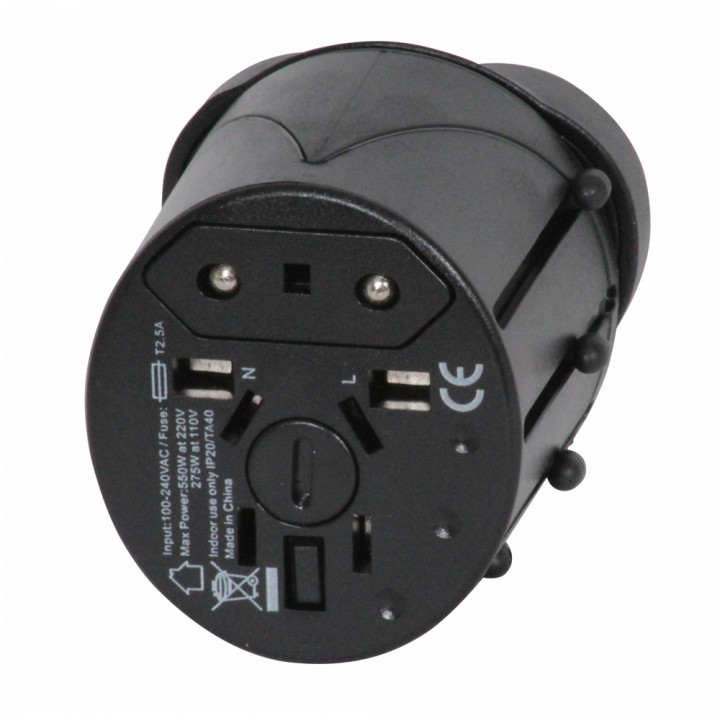 100 Adattatore presa elettrica viaggio 150 paesi europa america usa gran bretagna uk australia jr international - 6