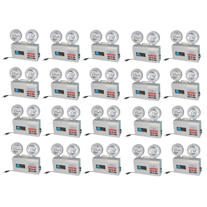 20 Luz electrica de socorro recargable 220vca 2x4.5w dx 963 bateria recargable jr international - 2
