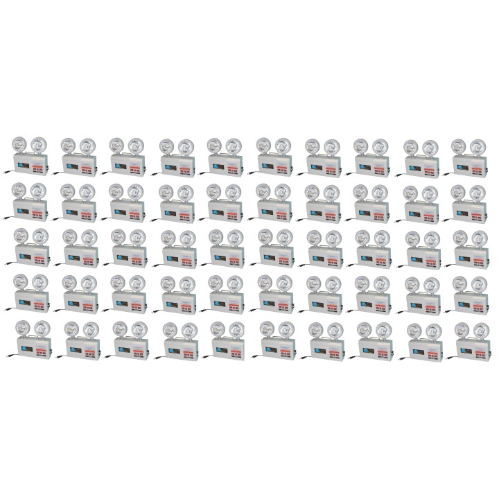 50 Illuminazione di emergenza 220vca 2x4.5w dx 933 batteria jr international - 2