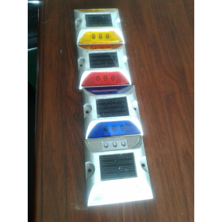 Led de carretera solar stud y jardín camino catódica ip66 rojo amarillo verde azul elección