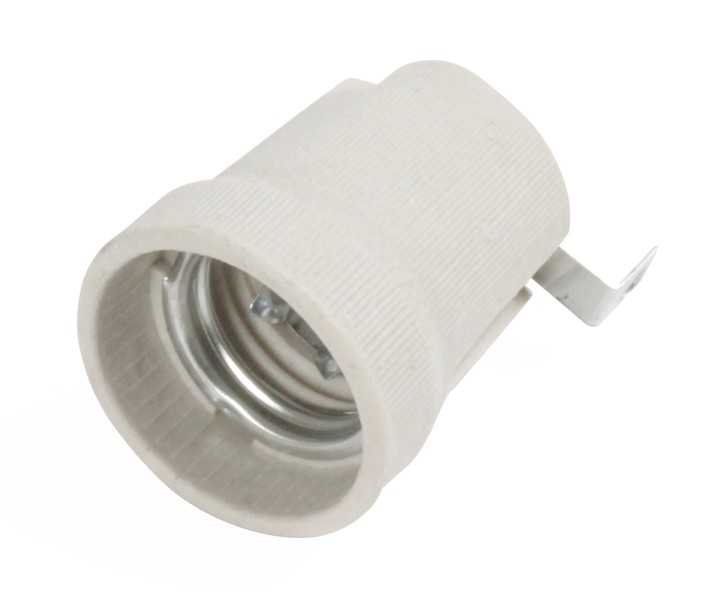 Portalámparas de porcelana cerámica e27 100w 250v 4a jr international - 3