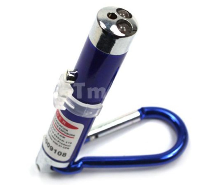 Laserpointer 3 in 1 schwarz pocket uv-lampe lichtstrahl, weiß taschenlampe rot 150m hama - 1