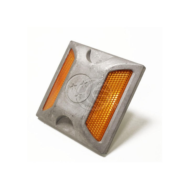 Plot road aluminum Reflector double anchor retro-reflective se92 road safety marking