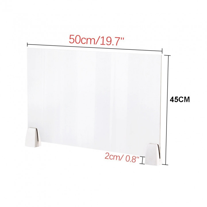 window screen protection plexiglass transparent counter reception side separation shield hygiaphone