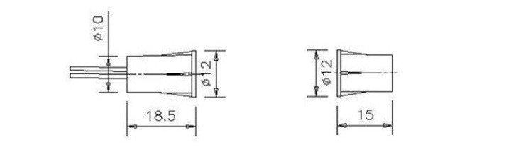 Kontakt nf 11mm bündig weißen c30-sensor magnetkontakt öffnung für alarm jr international - 1