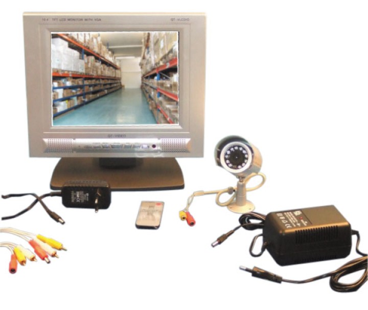 Pack 1 camara color ir jornada noche exterior + monitor 18cm lcd tft + cable 20m jr international - 1