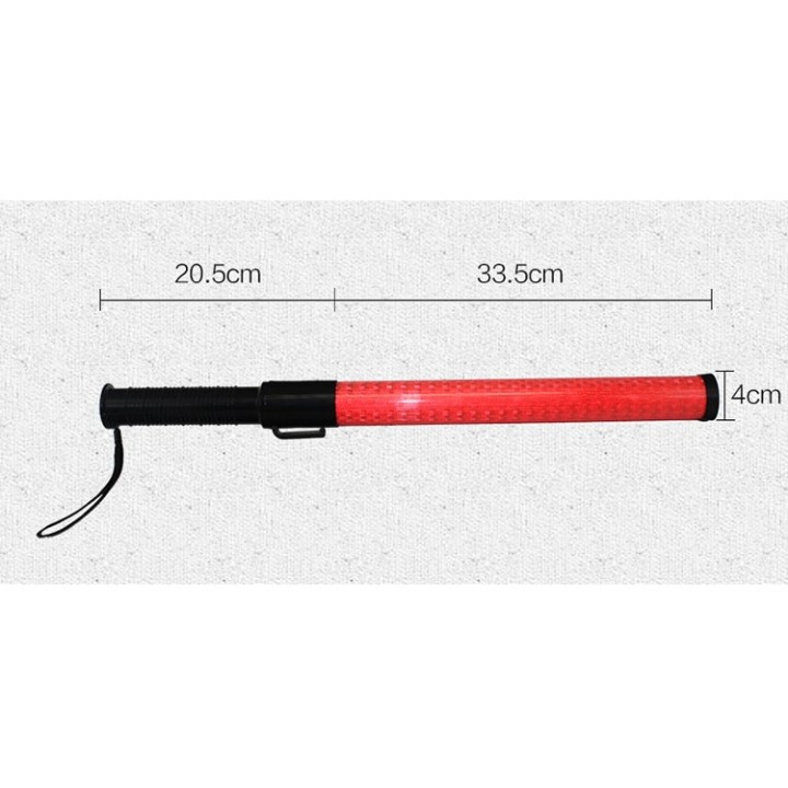 20 Baton rechargeable torch light red traffic signaling plane car road policing jr  international - 5