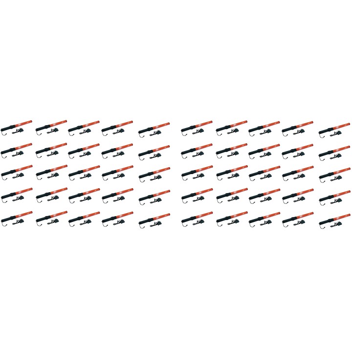 100 Baton linterna recargable roja del semáforo plano de señalización de carreteras coche policial jr  international - 23