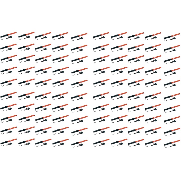 100 Baton rechargeable torch light red traffic signaling plane car road policing jr  international - 24
