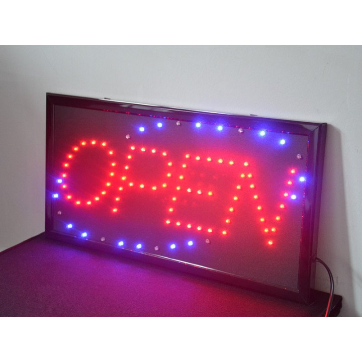 Open-led-display 48 x 25 x 3cm neon 230v 240v 110v 220v shop jr international - 1