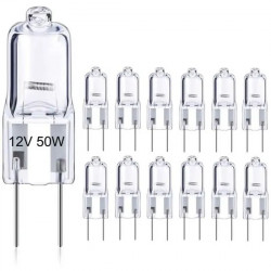 2 X Lámpara halógena de luz bombilla de iluminación 12v 50w GY6.35 gu4