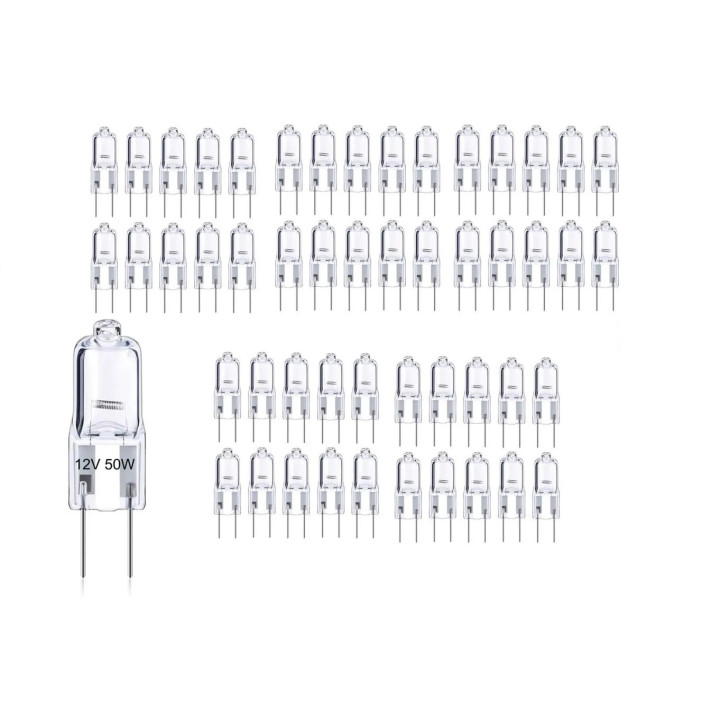 2 X Lámpara halógena de luz bombilla de iluminación 12v 50w GY6.35 gu4
