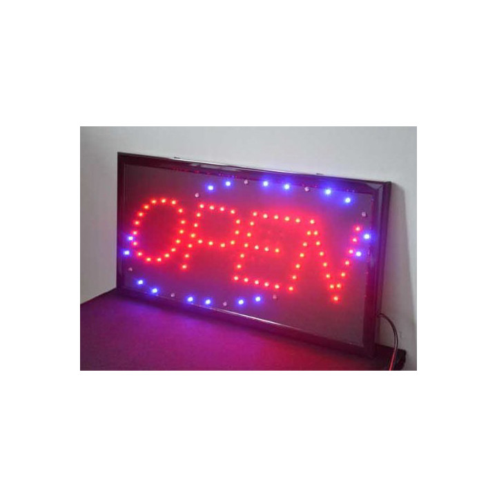 Aprire il pannello display a led 48 x 25 x 3cm neon 230v 240v 110v 220v negozio jr international - 3