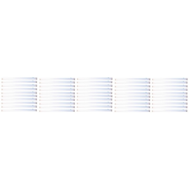 50 Portatubo fluorescente 220vca + tubo fluorescente bianco 1.20m neon fluorescente illuminazione jr international - 4