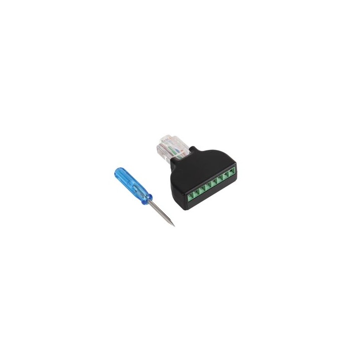 8p8c anschluss rj45 auf schraubklemmenanschluss cv044 velleman - 1