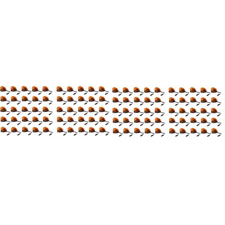 100 Beacon electric magnetic 24v 21w amber amber flashing light water drop magnetic jr international - 3