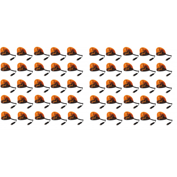 50 Rundumleuchte 24vcc 20w magnetische elektrische rundumleuchte signaltechnik tropfen wasser orange farbe jr international - 3