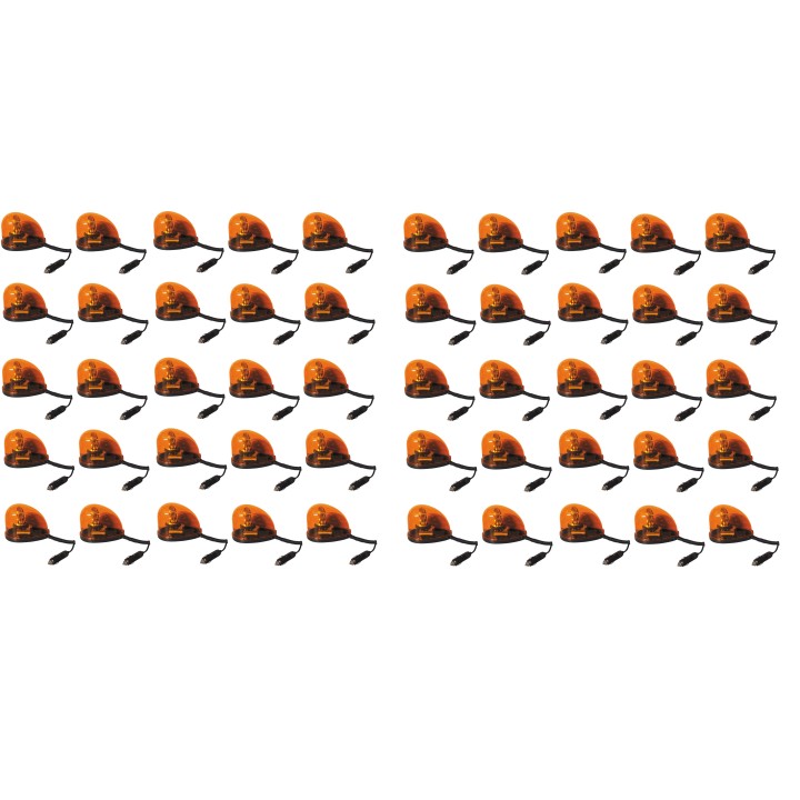50 Beacon electric magnetic 24v 21w amber amber flashing light water drop magnetic jr international - 3