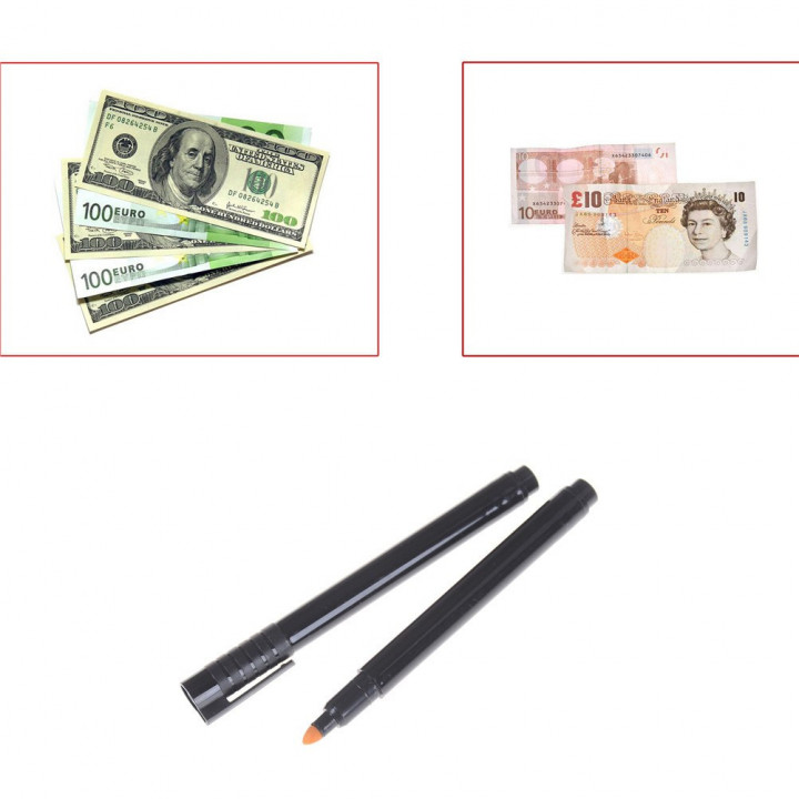 500 felt penna rivelatore di denaro falso rivelatore di rilevamento usd valuta euro 14 eagle - 10