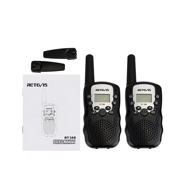 Walkie-Talkie 2 PCS Long Range VOX 8 canali Duplex Radio UHF 446MHz Perfetto per l'acquisto centrale di supermercati