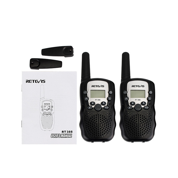 Walkie-Talkie 2 PCS Long Range VOX 8 Kanäle Duplex Radio UHF 446 MHz Perfekt für den Supermarkt Zentraleinkauf