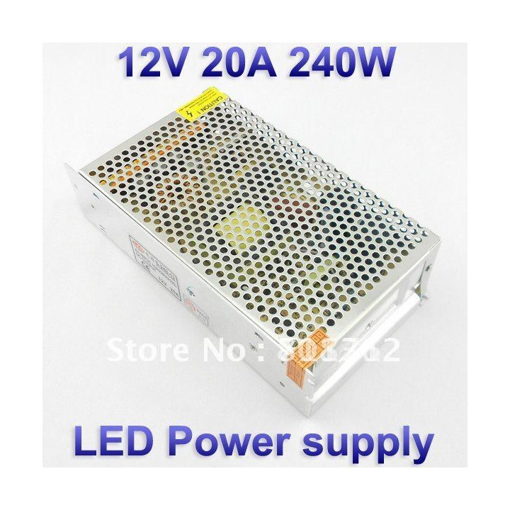 12v 20a 110v 220v 240w super power switching led power supply,100~120v/200~240v ac input 12v dc output for led strips 85 to 264v
