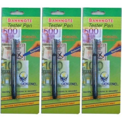 3 fieltro detector lápiz detector de billetes falsos de detección de usd 14 euro moneda