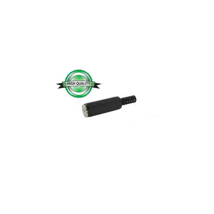 2.5mm mono jack female black plastic cable ca007: ø 4mm velleman - 1