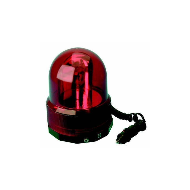 Girofaro magnetico 12vcc rosso (sc782) dl80 girofari elettrici magnetici colore rosso jr international - 1